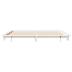 Sengeramme uten madrass hvit 160x200 cm heltre furu