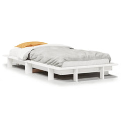 Sengeramme uten madrass hvit 90x190 cm heltre furu