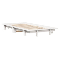 Sengeramme uten madrass hvit 90x190 cm heltre furu