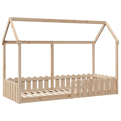 Barnesengeramme hus 80x200 cm heltre furu