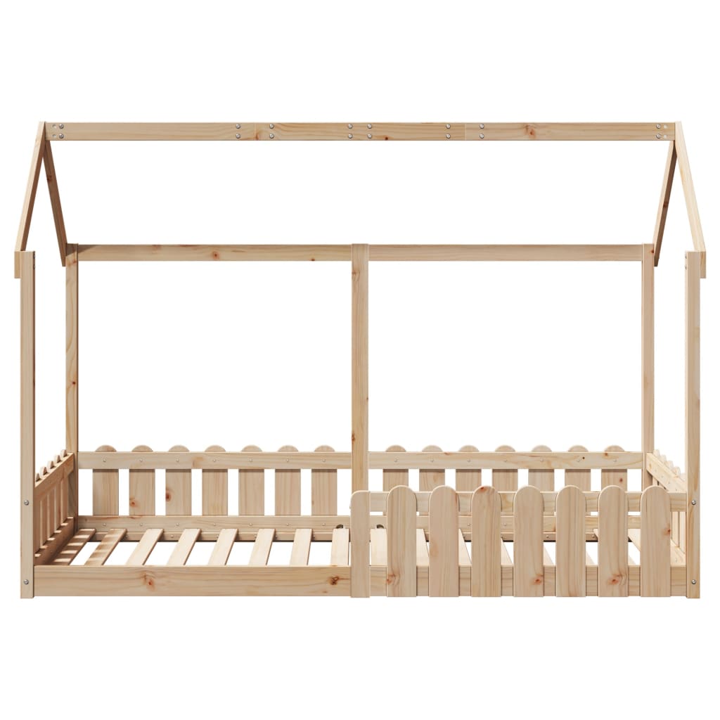 Barnesengeramme hus 80x200 cm heltre furu
