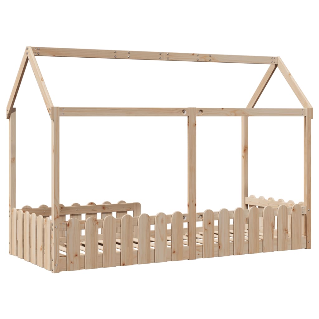 Barnesengeramme hus 80x200 cm heltre furu