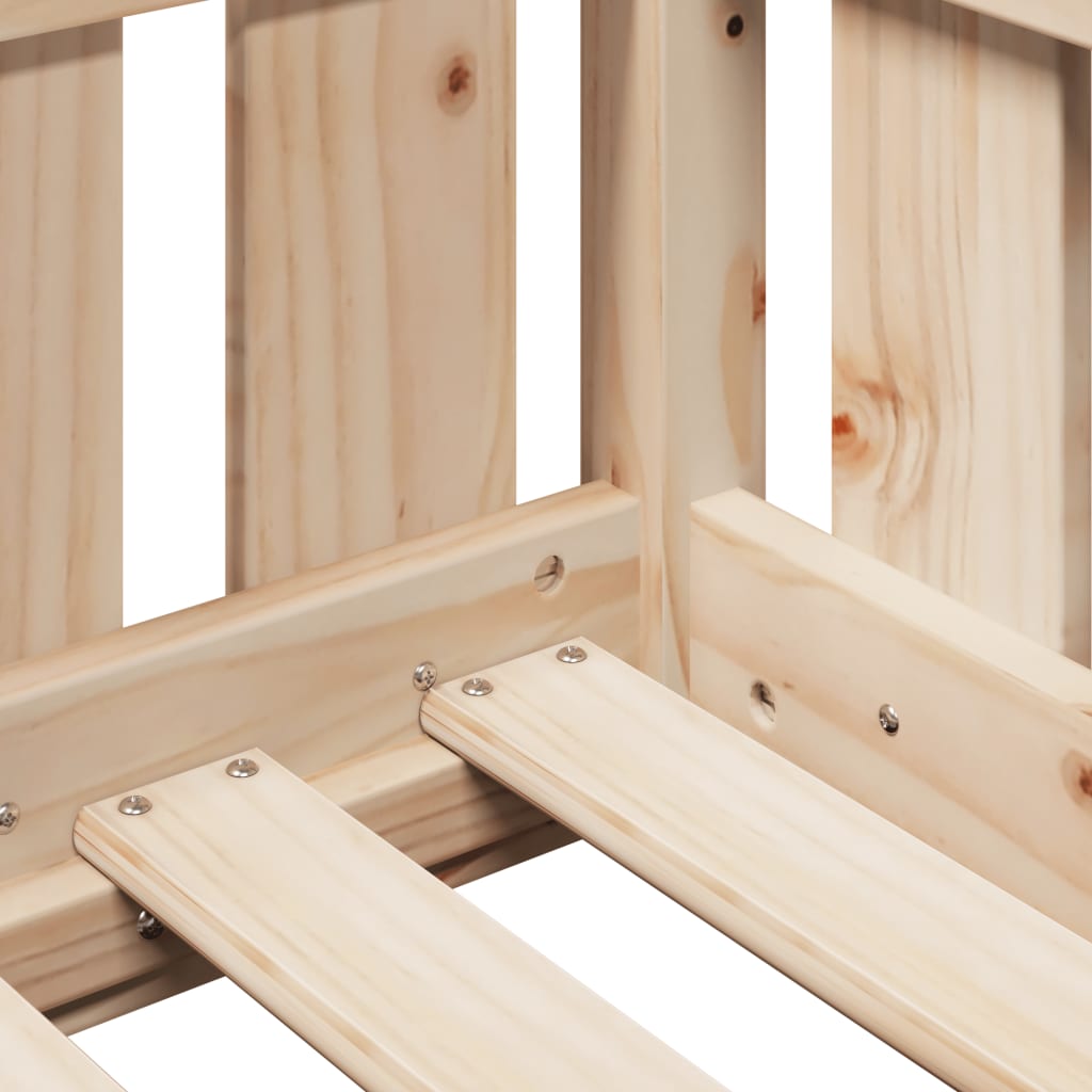 Barnesengeramme hus 80x200 cm heltre furu