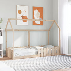 Barnesengeramme hus 80x200 cm heltre furu