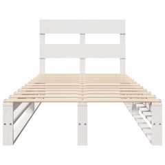 Sengeramme uten madrass hvit 90x200 cm heltre furu