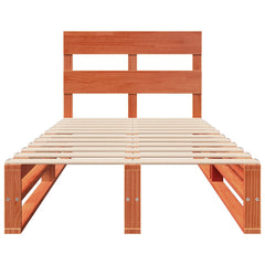 Sengeramme uten madrass voksbrun 90x190 cm heltre furu
