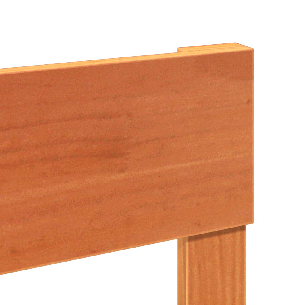 Sengeramme uten madrass voksbrun 90x190 cm heltre furu