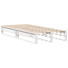 Sengeramme uten madrass hvit 100x200 cm heltre furu
