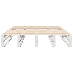 Sengeramme uten madrass hvit 135x190 cm heltre furu