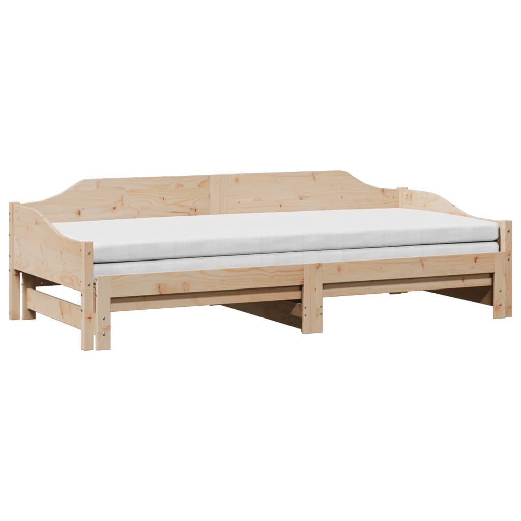 Uttrekkbar dagseng 80x200 cm heltre furu