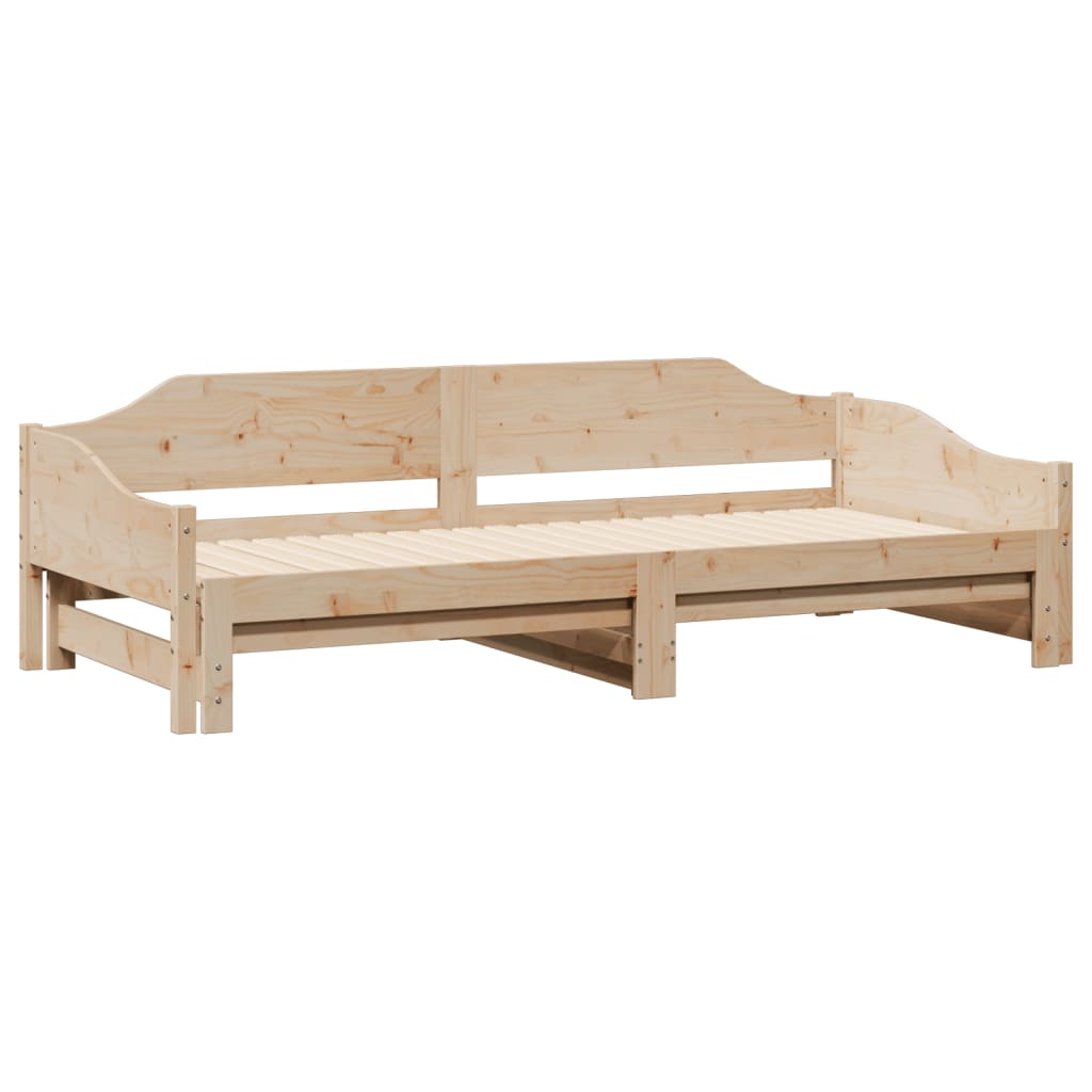 Uttrekkbar dagseng 80x200 cm heltre furu