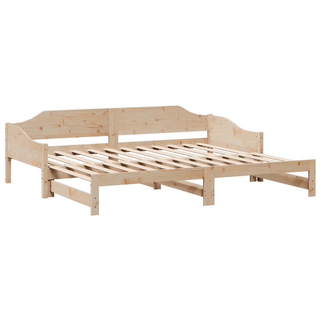 Uttrekkbar dagseng 80x200 cm heltre furu