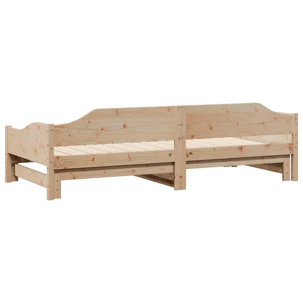 Uttrekkbar dagseng 80x200 cm heltre furu