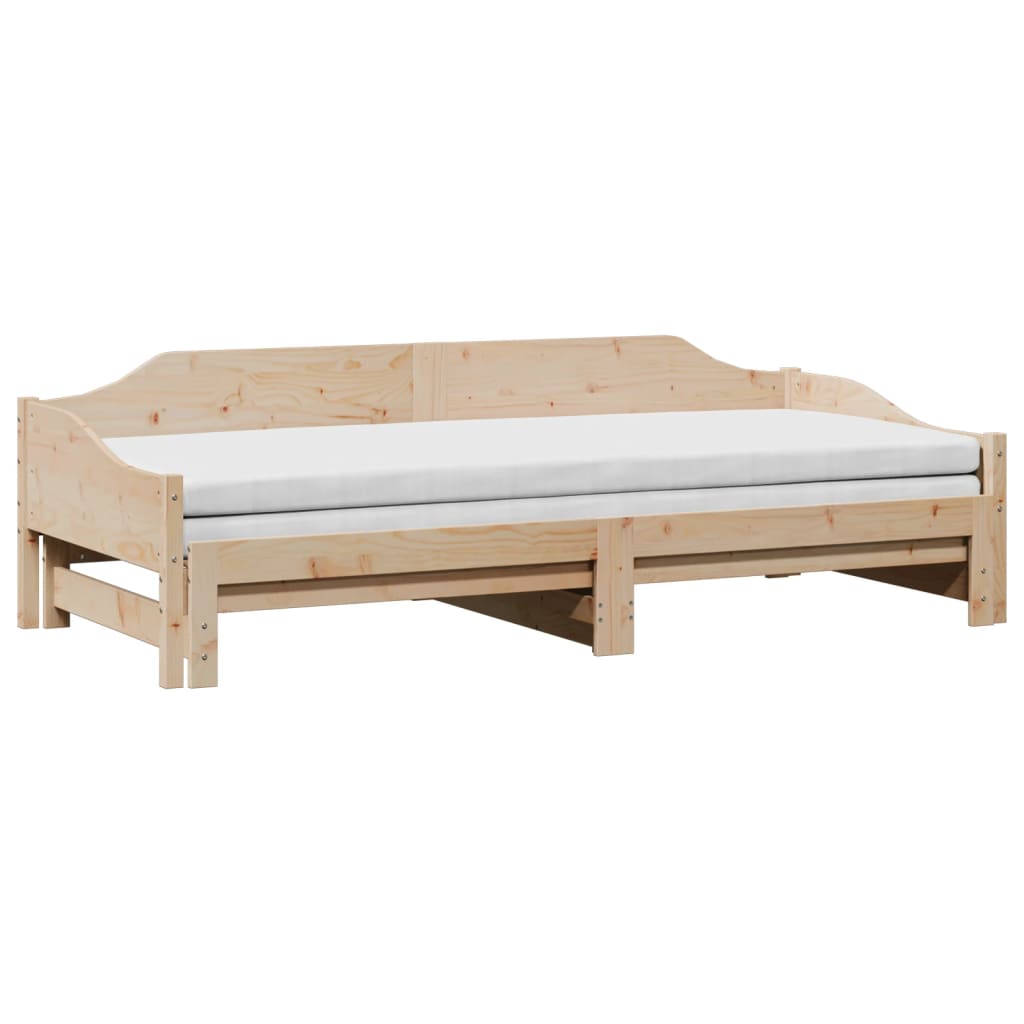 Uttrekkbar dagseng 90x190 cm heltre furu
