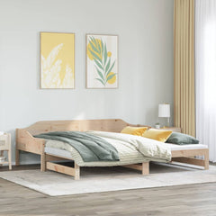 Uttrekkbar dagseng 90x190 cm heltre furu