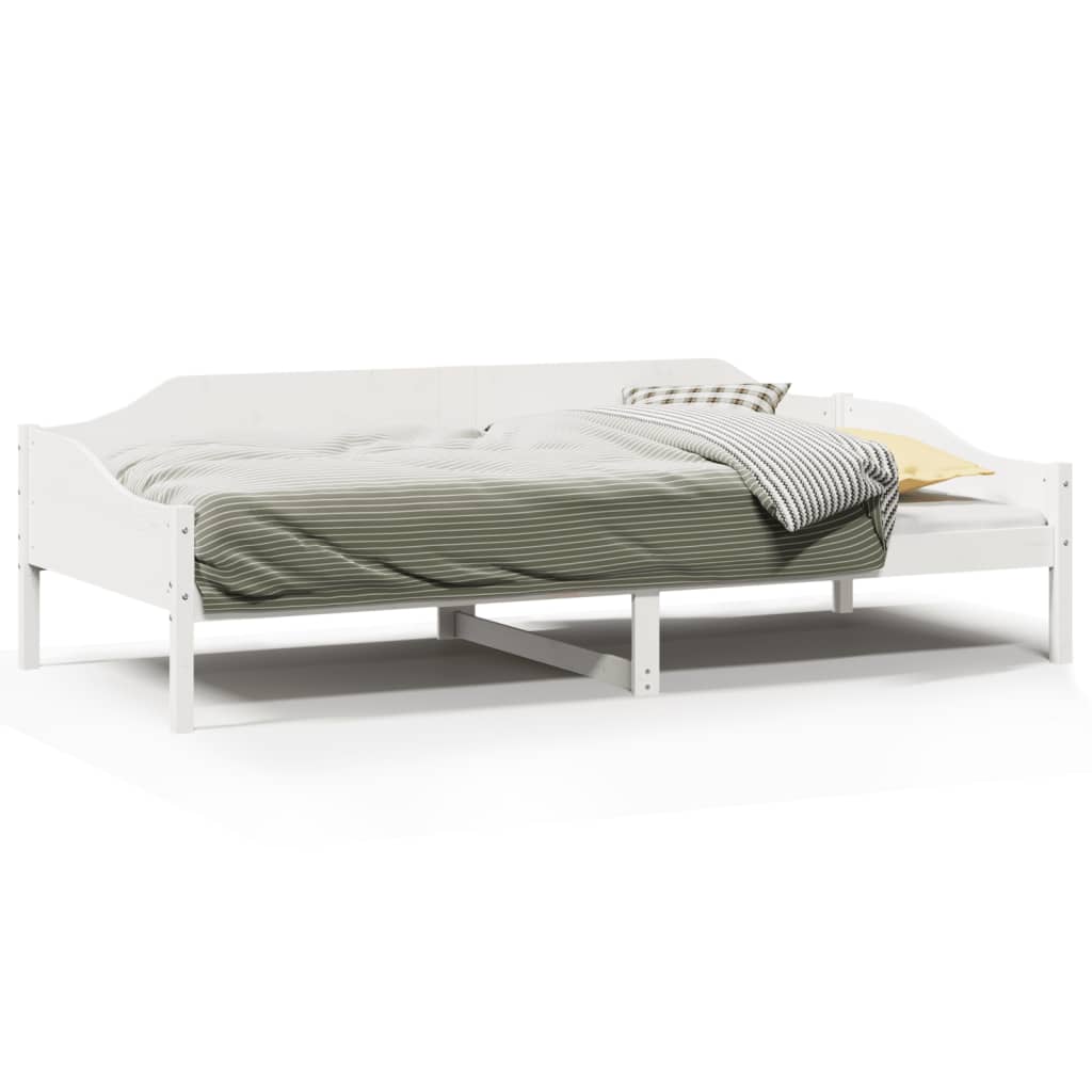 Sengeramme uten madrass hvit 90x190 cm heltre furu