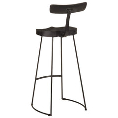 Barkrakker 2 stk svart 49x43x103 cm heltre mango