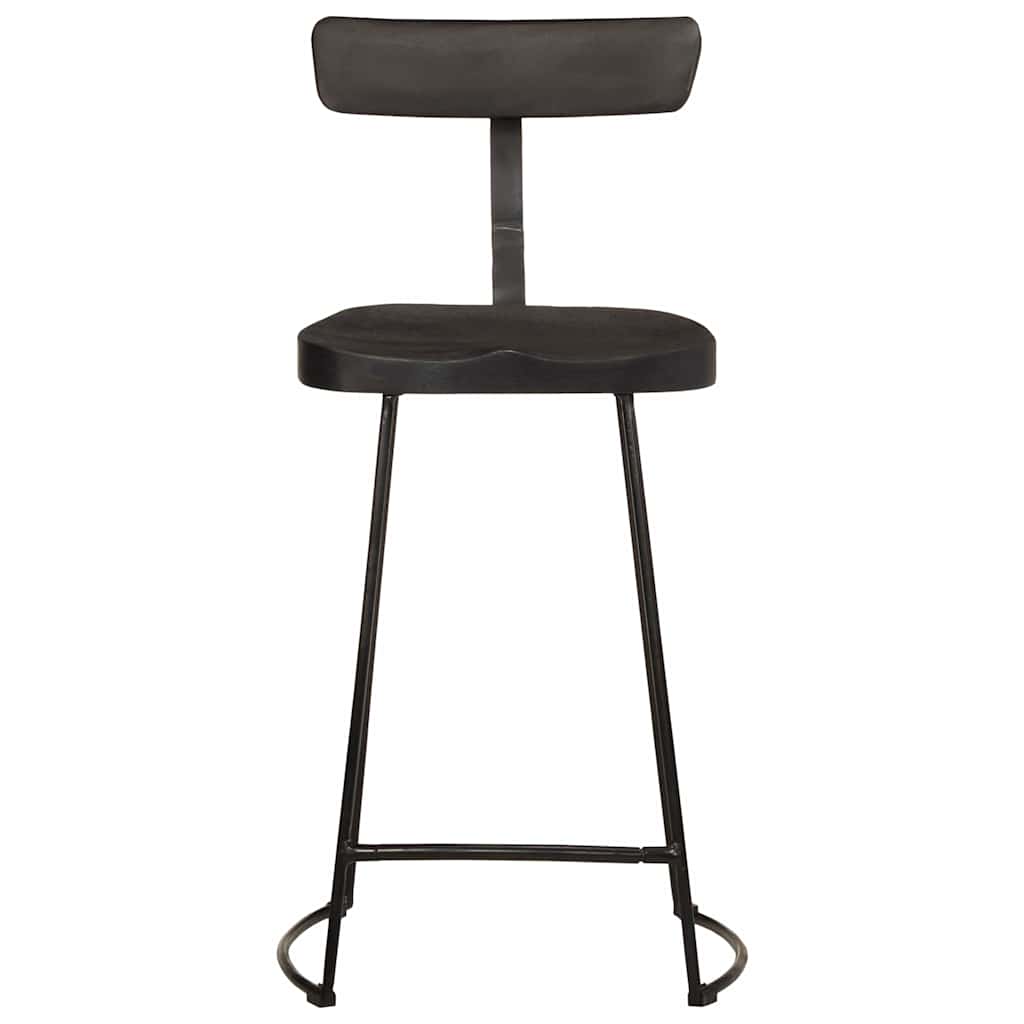 Barkrakker 2 stk svart 49x43x88 cm heltre mango