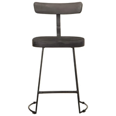 Barkrakker 2 stk svart 49x43x79 cm heltre mango