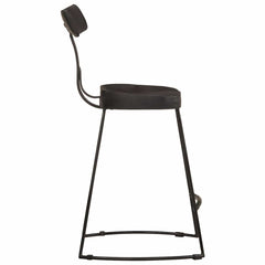 Barkrakker 2 stk svart 49x43x79 cm heltre mango