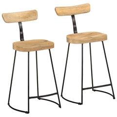 Barkrakker 2 stk 49x43x88 cm heltre mango