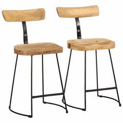 Barkrakker 2 stk 49x43x79 cm heltre mango