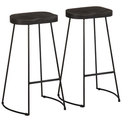 Barkrakker 2 stk sort 45x40x78 cm heltre mango