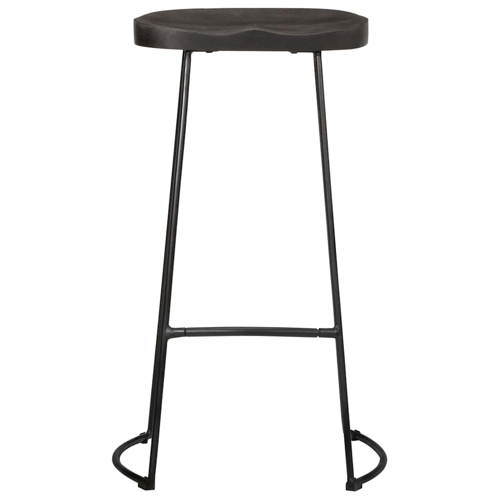 Barkrakker 2 stk sort 45x40x78 cm heltre mango