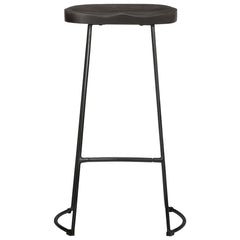 Barkrakker 2 stk sort 45x40x78 cm heltre mango
