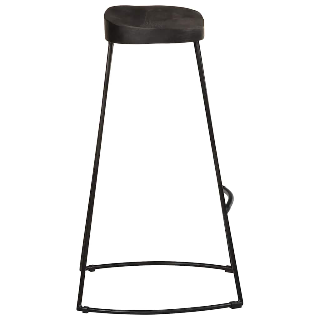 Barkrakker 2 stk sort 45x40x78 cm heltre mango