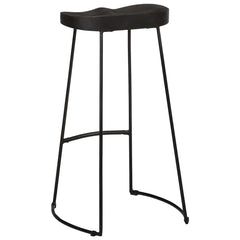 Barkrakker 2 stk sort 45x40x78 cm heltre mango