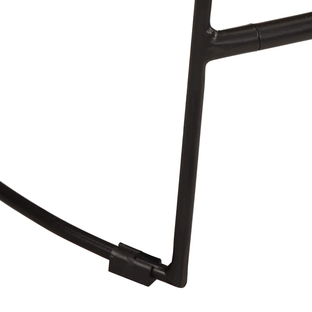 Barkrakker 2 stk sort 45x40x78 cm heltre mango