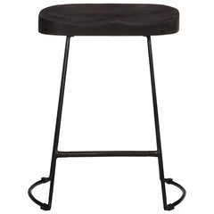 Barkrakker 2 stk sort 46x38x52 cm heltre mango