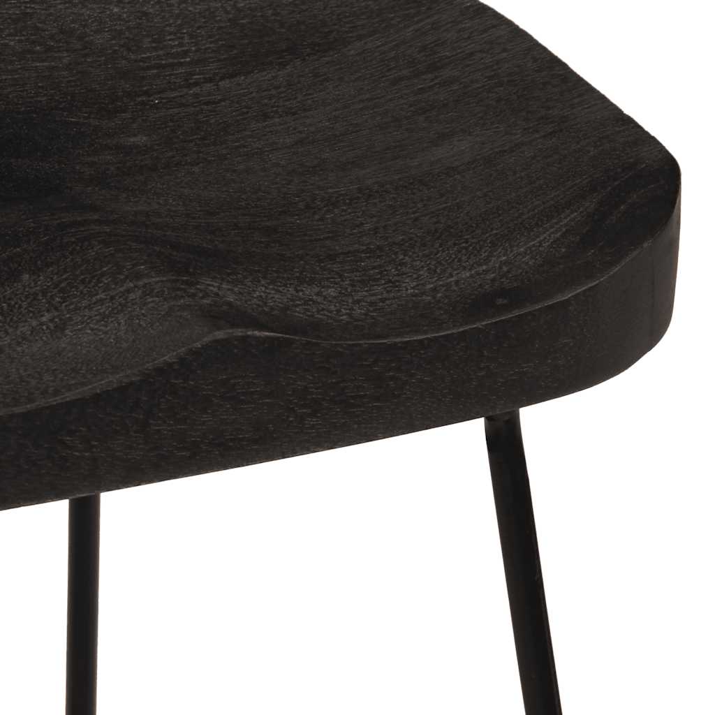 Barkrakker 2 stk sort 46x38x52 cm heltre mango