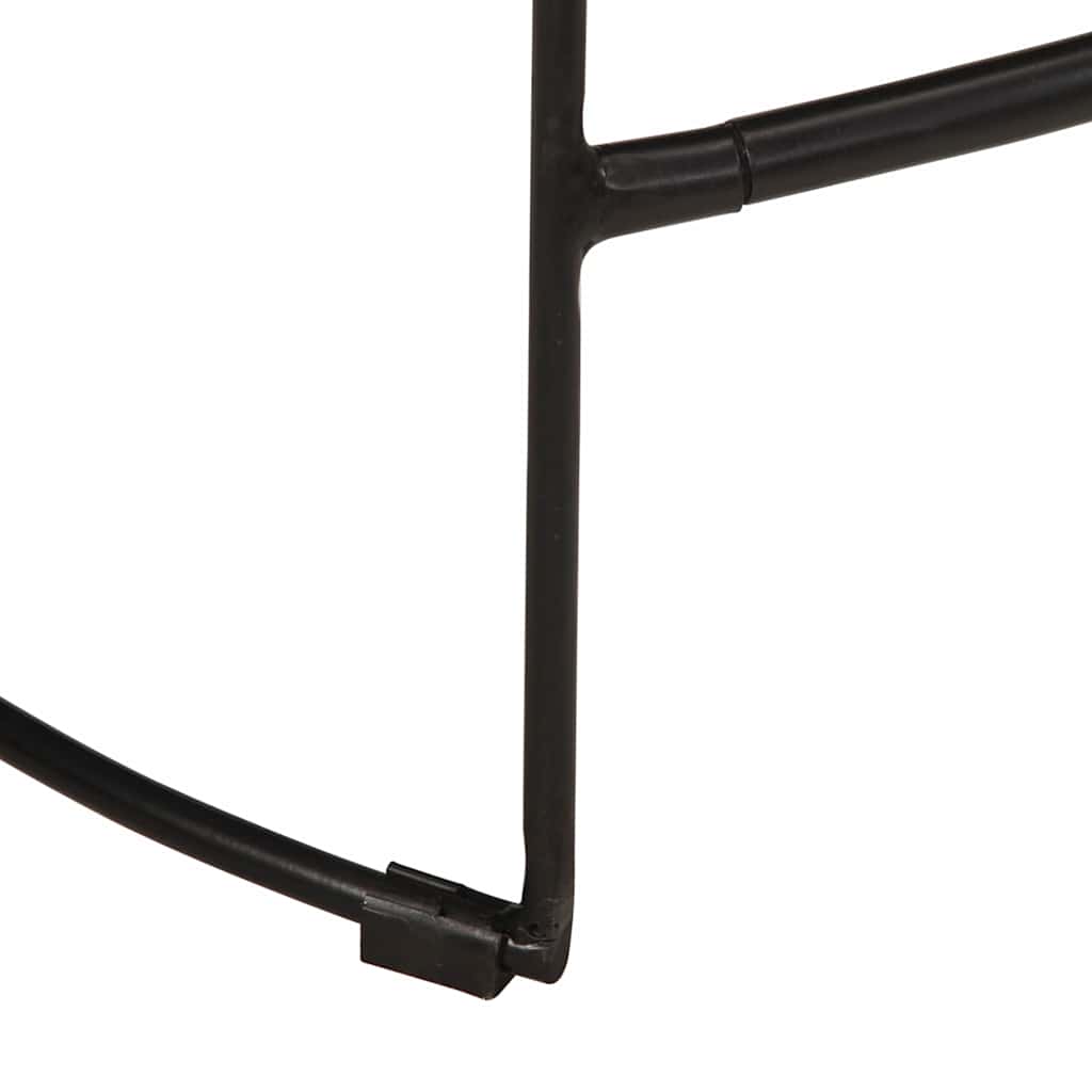 Barkrakker 2 stk sort 46x38x52 cm heltre mango