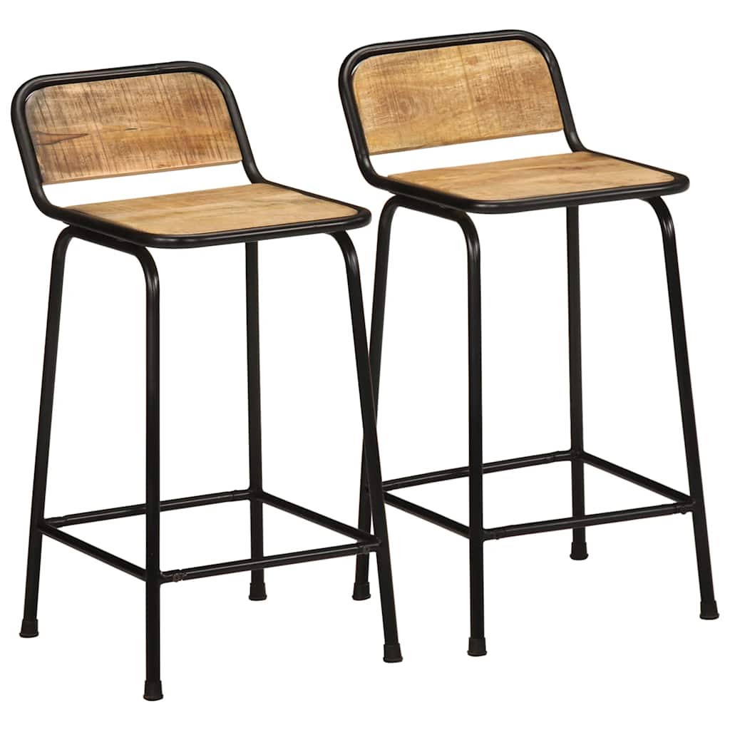 Barkrakker 2 stk 46x35,5x80 cm grovt heltre mangotre