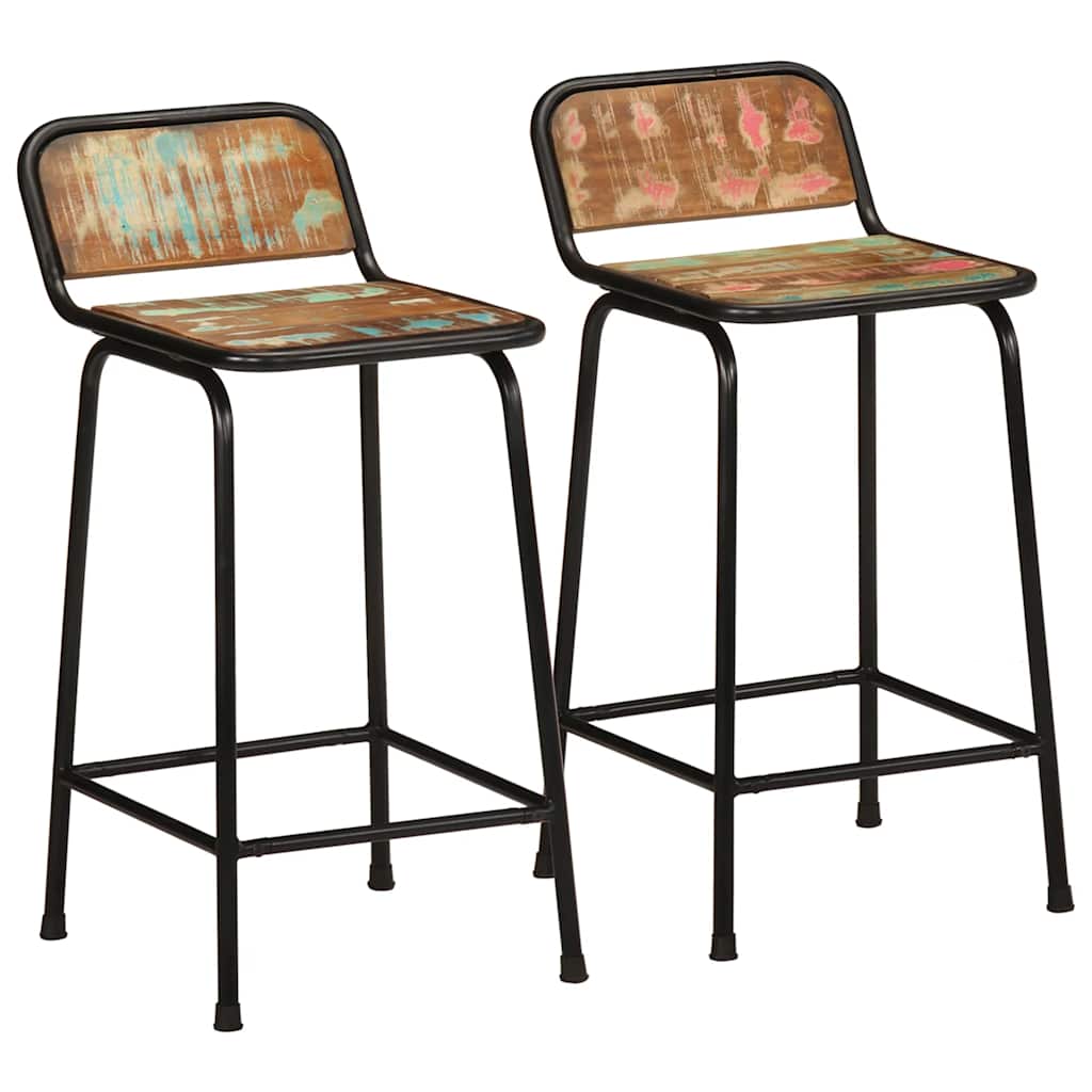Barkrakker 2 stk 46x35,5x80 cm gjenvunnet heltre