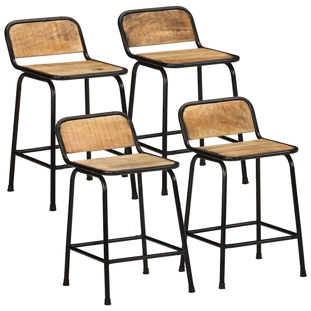 Barkrakker 4 stk 46x35,5x70 cm grovt heltre mangotre