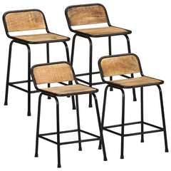 Barkrakker 4 stk 46x35,5x70 cm grovt heltre mangotre