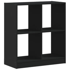 Bokhylle svart 68,5x32x75 cm konstruert tre