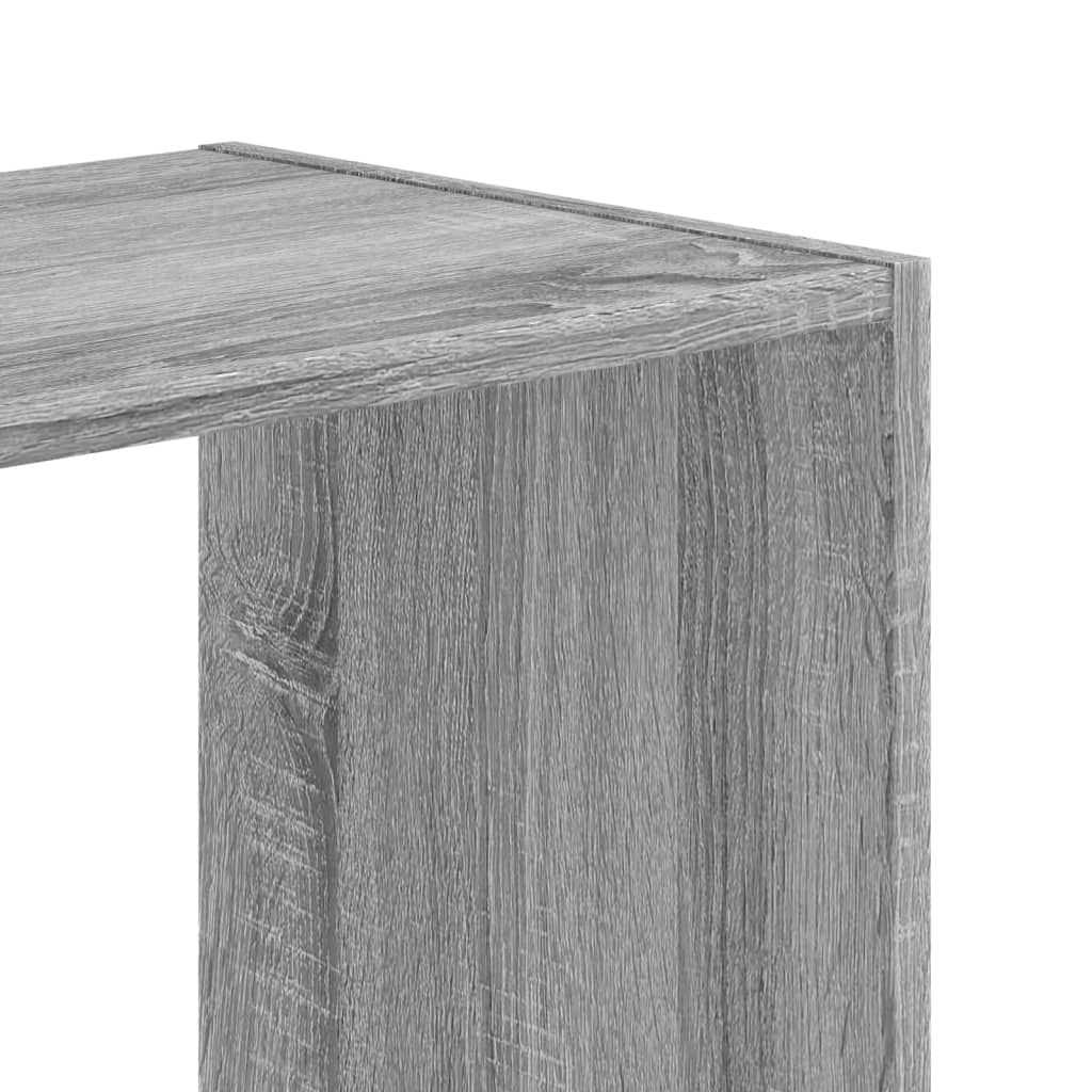 Bokhylle grå sonoma 68,5x32x75 cm konstruert tre