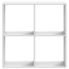Bokhylle hvit 68,5x32x68,5 cm konstruert tre