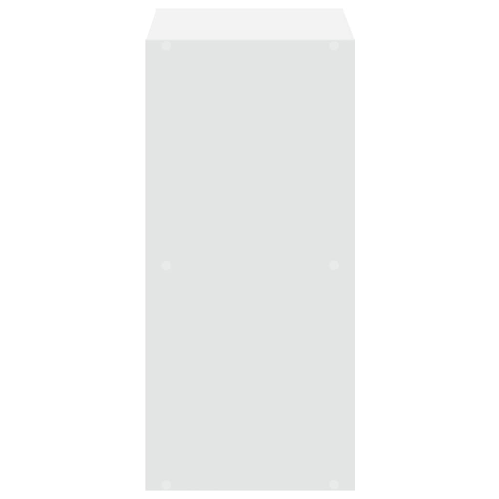 Bokhylle hvit 68,5x32x68,5 cm konstruert tre