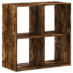Bokhylle røkt eik 68,5x32x68,5 cm konstruert tre