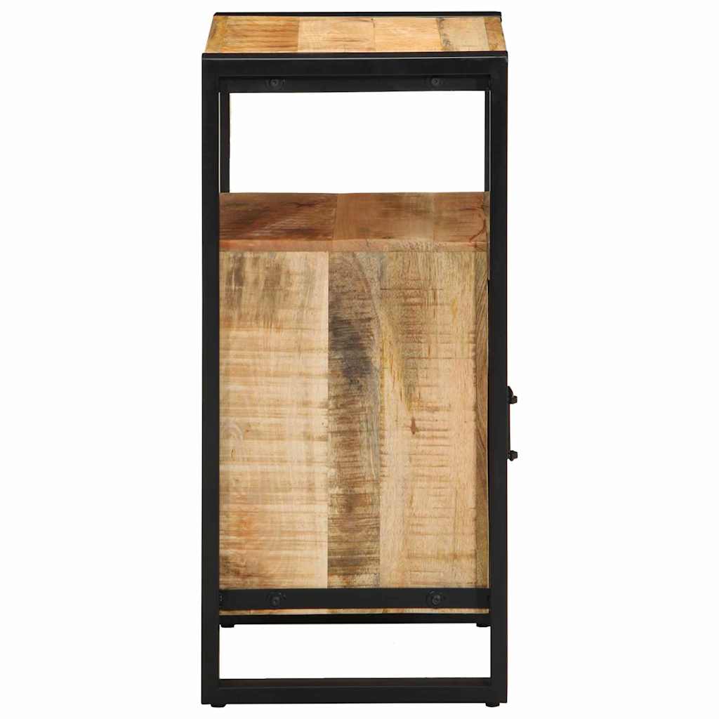 Badeværelsesskap med dør Brun 40 x 35 x 75 cm Massivt mangotre
