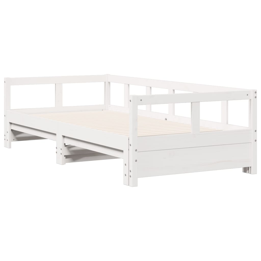 Dagseng uten madrass hvit 80x200 cm heltre furu