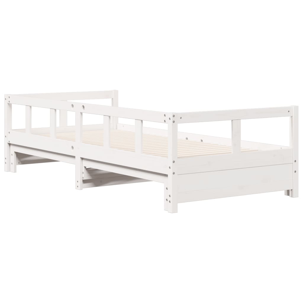 Dagseng uten madrass hvit 80x200 cm heltre furu