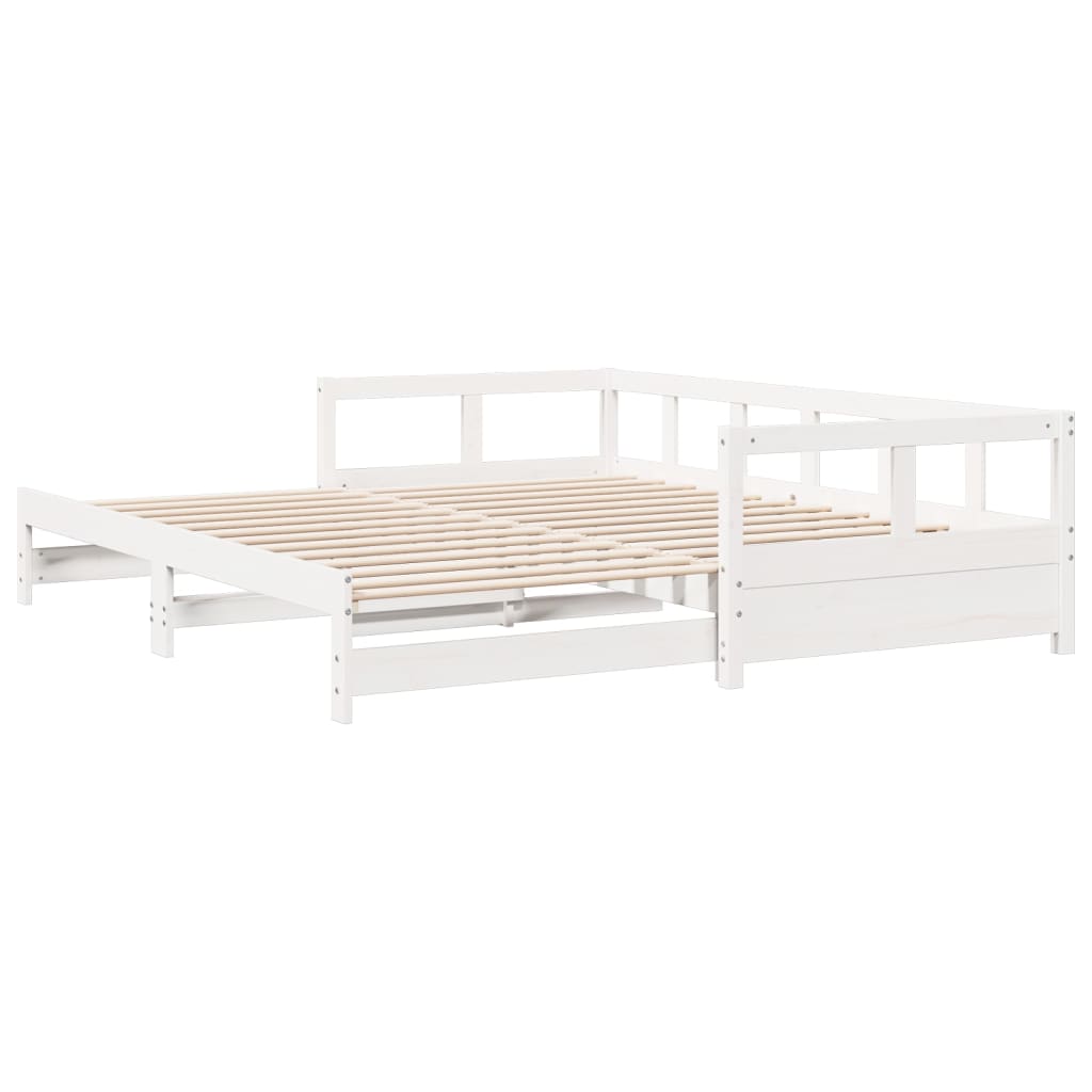 Dagseng uten madrass hvit 80x200 cm heltre furu