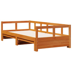 Dagseng uten madrass voksbrun 90x190 cm heltre furu