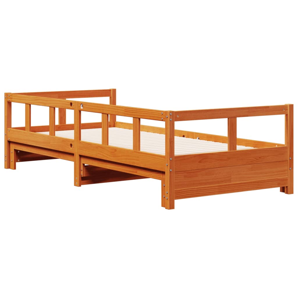 Dagseng uten madrass voksbrun 90x190 cm heltre furu